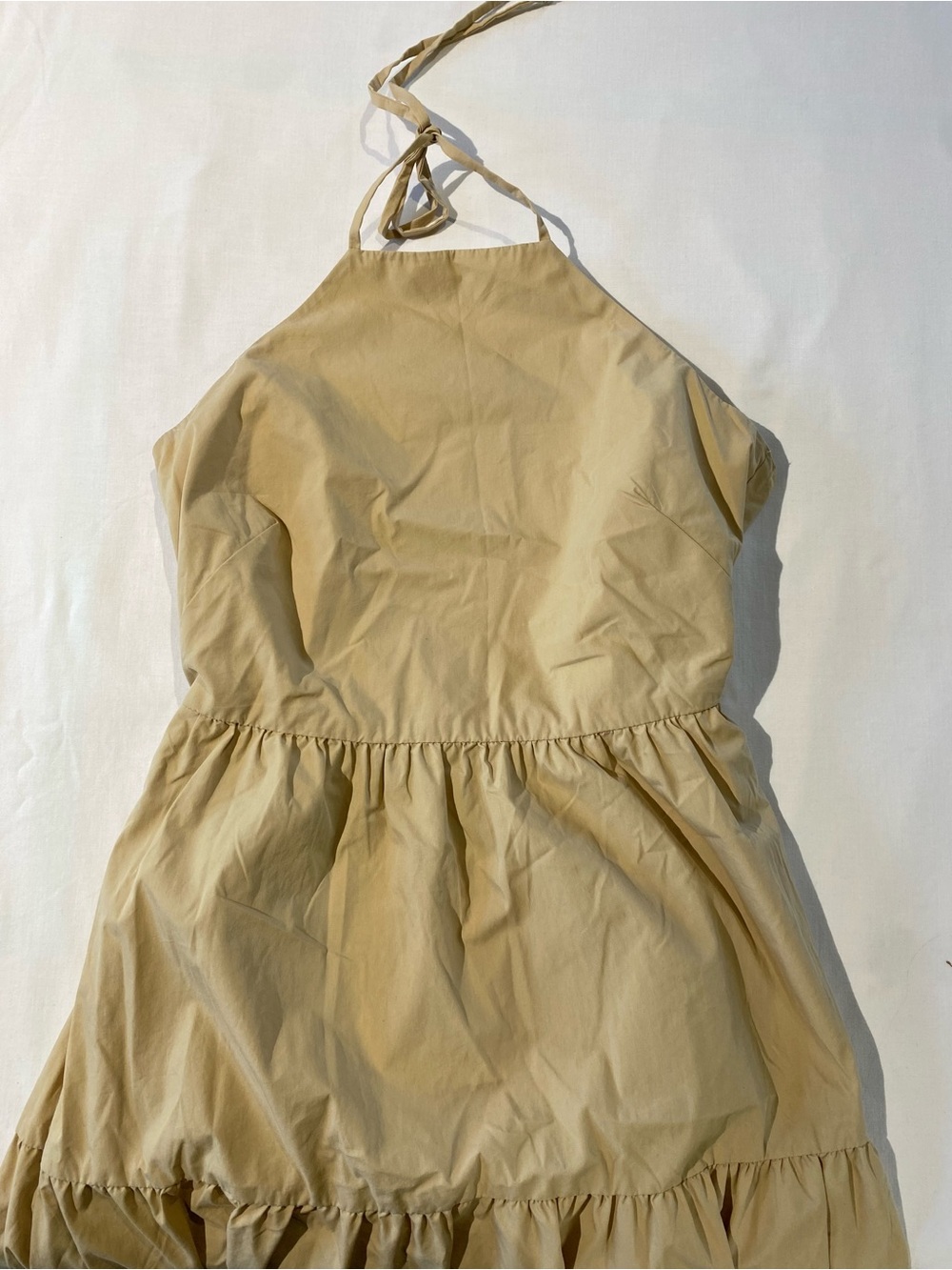 GAP tie-back halter maxi dress